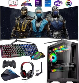 Resim Rogame İ7 13700F 32GB DDR4 1TB M2 12GB ARC B580 Çift 24" Mon. Oyun Bilgisayarı (Gaming SET) 