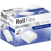 Resim Roll Flex Steril Gaz Kompres 7.5 CM x 7.5 CM 100 Adet 