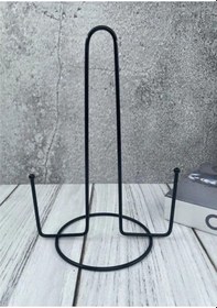 Resim Siyah Metal Kağıt Havluluk Siyah 