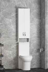 Resim Özce Banyo 40 Cm Klozet Üst Dolap Mdf Beyaz 