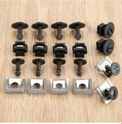 Resim Lasonstiges 40 Adet Araba Motor Kapağı Undertray Klip Cıvata Audi A4 B6 A5 A6 A7 Vw Passat B5 8d0805121 8d0805960 