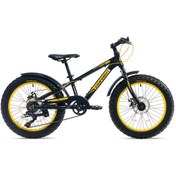 Resim Corelli Fatboy 20 Jant M.Disk 7V Kum Bisikleti Siyah-Sarı 
