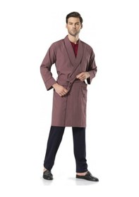 Resim Pierre Cardin 5560 Erkek Çeyizlik Beşli Rop Pijama Takım - Bordo Bordo 