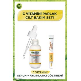 Resim Garnier C Vitamini Parlak Aydınlatıcı Göz Kremi 15ml + Süper Aydınlatıcı Serum 30ml pktcvtmngzkrmsrm-9492 