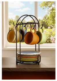 Resim Askılı 4lü Espresso Fincan Takımı 90 Ml Renkli 