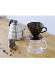 Resim Cam Kahve Servis Sürahisi 4 Kupa - Glass Coffee Server 4 Cups 