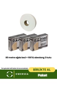 Resim Owersea BİRLİKTE AL 80 metre ağda bezi + 100'lü abeslang 3 kutu 