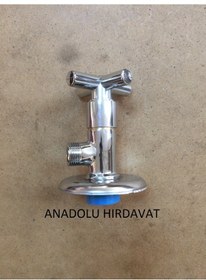 Resim Yms Lüx Pirinç Klozet Ara Musluk Taharet Musluğu Aç Kapa Gri 