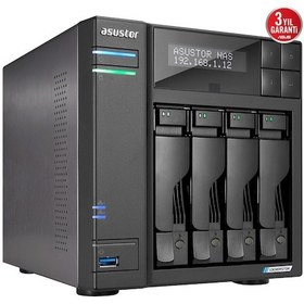 Resim Asustor AS6704T Intel N5105 4 Yuvalı 4 GB DDR4 16 GB Ram Desteği NAS Depolama Ünitesi 
