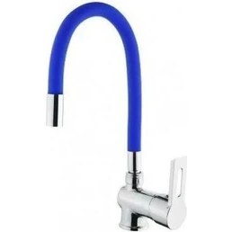 Resim Esnek Kıvrılabilir Renkli Silikon Oynar Başlıklı Musluk Bataryası Başlığı Kubar ( Lisinya ) 