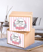 Resim Hafsa Ticaret Çeyiz Etiketi İsme Özel A4 Ebat (29 CM X 21 CM) - 20Lİ PAKET YÜKSEK YAPIŞKANLI Bohça Koli Etiketi 