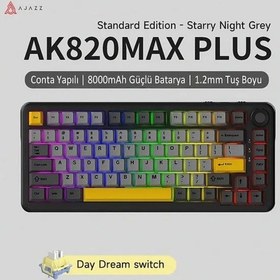 Resim Ak820 Max Plus-hot-swap-dinamik Rgb Mekanik Oyun Klavyesi Day Dream Switch - Siyah 