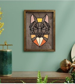 Resim Bk Home Kurt Tasarımlı Doğal Masif Ahşap Çerçeveli Tablo-2 (551089820) 