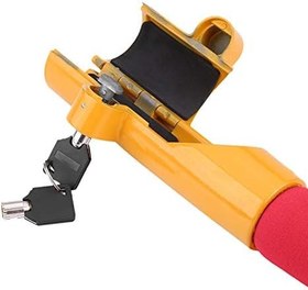 Resim CHICIRIS Ağır Hizmet Tipi Direksiyon Kilidi Evrensel Araba, çoğu Araba Kamyonu Ve SUV Için 2 2 Tuşlu Hırsızlık önleyici Cihaz Güvenlik Kilidi 