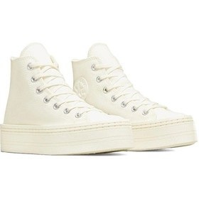 Resim Converse Chuck Taylor All Star Modern Lift Platform Canvas Kadın Günlük Ayakkabı A06140c Krem A06140c Krem 