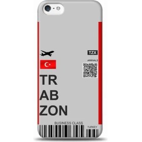 Resim Marselit iPhone 6 Plus Trabzon Uçak Bileti Tasarımlı Telefon Kılıfı-Ub1 