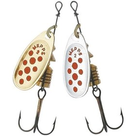 Resim Mepps Comet Gümüş/Kırmızı Noktalı Kaşık 