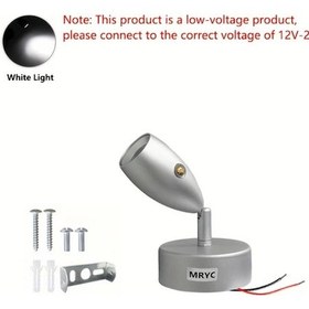 Resim Boatshop1 1 Adet Simli 3w Beyaz Işık Mryc Rv Göğüs Boyunlu Led Okuma Lambası Dokunmatik Kontrollü 3 Renk Ayarlanabilir Aydınlatma Duvara Monte Edilebilir Taşınabilir Şarj Edilebilir Işık 