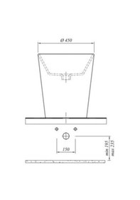Resim Kale Eternal Kova Lavabo 45CM 7113416000 