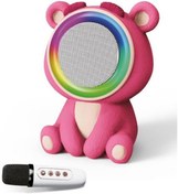 Resim Mena Rise buywhiz 20W 2400 Mah Karaoke Mikrofonlu Ayıcık Haparlör BTS-253 modahype 1059428 