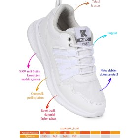 Resim Kiko Kids Suma Fileli Faylon Taban Erkek Çocuk Spor Ayakkabı 