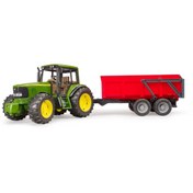Resim NW NessiWorld John Deere 6920 Traktör Ve Kırmızı Römorku 