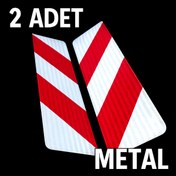 Resim opersan ARAÇ UYARI İŞARETİ 56,5 X 14 CM 2 ADET (METAL) 