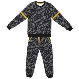 Resim Denokids Arabalar Erkek Çocuk Siyah Eşofman Takım Renkli Çok Renkli 