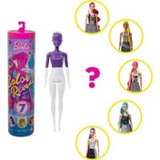 Resim Barbie Renk Değiştiren Renk Bloklu Color Reveal Bebek Gwc56 