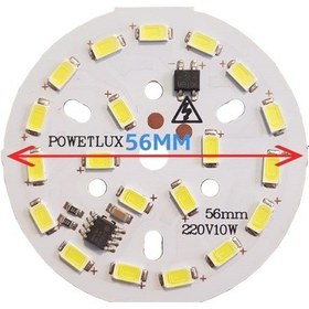 Resim 220 Volt 10 Watt Smd 5630 Ledli Hazır Led Modül 56 Mm Gün Işığı (3 Adet) 