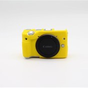 Resim Cbtx Canon Eos M3 18-55mm Uyumlu Yumuşak Silikon Koruyucu Kabuk Kasası - Sarı 
