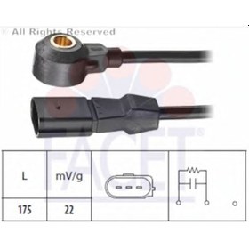 Resim Golf 4 1.8 1.8T Agn Agu 97-05 Vuruntu Sensörü 06A905377B Siyah 