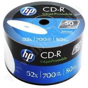 Resim Hp CD-R 700MB-80min Printable 50li Shrink 