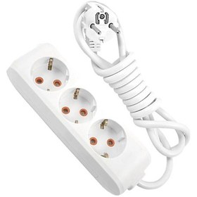 Resim Metre 3'lü Priz - Uzun Esnek Kablolu, Güvenli Ve Dayanıklı Uzatma Kablosu Çoğaltıcı Priz 1 