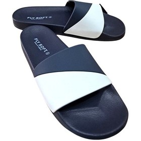 Resim Fly Soft S263.071 Erkek Havuz - Plaj Ve Günlük Terlik Lacivert / Beyaz Siyah 