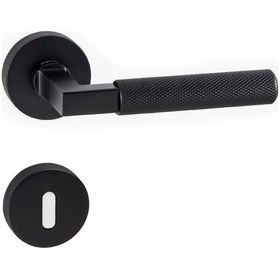 Resim Doğanlar Bt Mat Siyah Rozetli Kapı Kolu Takım-oda Kol Pk001dgn0013 Renkli 