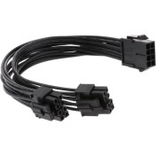Resim Lovıver 20 cm Cpu 8-Pin Ila Çift Cpu 8 Pin (4 + 4) Anakart Psu Güç Uzatma Kablosu (Yurt Dışından) 