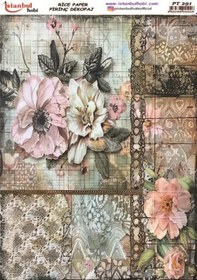 Resim Pirinç Dekopaj Kağıdı 30x42cm Pt-291 Çiçek 