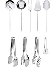 Resim Fırsat Sende 9 Parça Paslanmaz Çelik Servis Sunum Seti Yemek Hazırlık Mutfak İhtilaçlar Çeyiz Set 