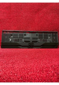 Resim Pleksi Otomobil Plakalık Dubai Model Hyundai H Siyah Logolu Plakalık 