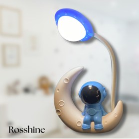 Resim HALL BREATHE Gökyüzü temalı mavi astronot LED masa lambası, şık ve kullanışlı tasarım 