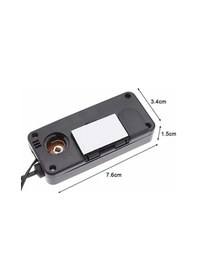 Resim Pazly 12v Araç İçi Dış Dijital Termometre Lcd Sıcaklık Nem Ölçer 