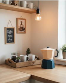 Resim lyciadesign Lycia Design Kahve Köşesi Özel Moka Pot Tasarım Abajur - Mutfak ve Cafe İçin Dekoratif Lamba 