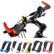 Resim Gaojunshop01 Siyah 1 Adet Karbon Bisiklet Gidon Tutacak Kilitli Dağ Bisikleti Aksesuarı 