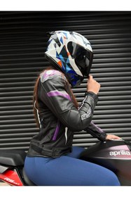 Resim Rivox R2 GEOMETRİ KAPALI KASK 