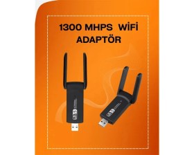 Resim Die Grup Tak-Çalıştır Özellikli Çift Bant Wifi Adaptör - 1200 Mbps 