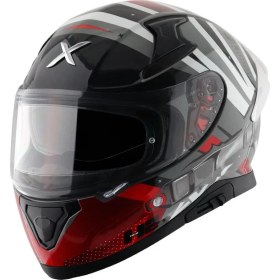 Resim Axor Apex/hex 2 E Full Face Parlak Gri Kırmızı (M/c)- 