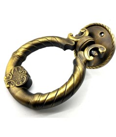 Resim Ayder Timya Antika Tarz Dekoratif Pirinç Saray Kapı Tokmağı, Taktak - 97mm, Antik TG/Tmya1395 213571 