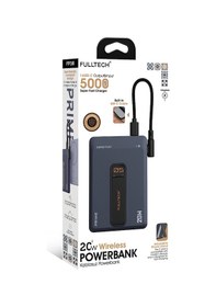 Resim Fulltech Fp38 5000 Mah Magsafe Kablosuz Powerbank 20w Pd Hızlı Şarj, Manyetik Tutucu, Dahili Usb-c Siyah 