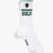 Resim Erkek Hulk Soket Çorap Lisanslı Baskılı 